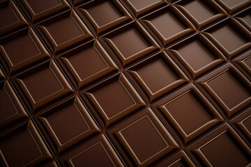 Fototapeta premium AI generated sweet chocolate texture