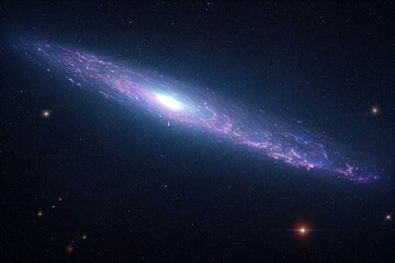 Obraz na płótnie Canvas galaxy (Images from www.nasa.gov were combined). Generative AI