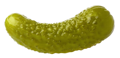 Delicious pickled cucumber cut out