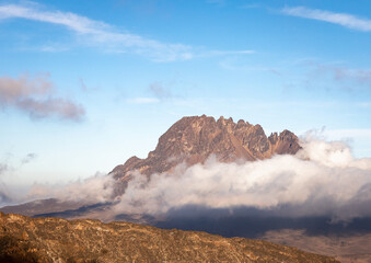 The Serene and Breathtaking View of the Mountain Peak
