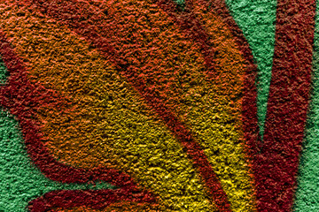 street urban wall painted drawing background for wallpaper and design , street art modern aerosol graffiti close up