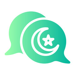 conversation gradient icon