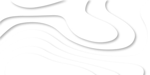 Abstract Luxury paper cut background, Abstract decoration, white pattern lines gradients, 3d Vector illustration, topographic canyon map light relief texture, curved layers.