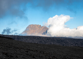 The Sublime and Surreal View of the Mawenzi Mountain Peak