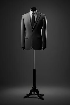 mannequin suit model mock up Generative AI