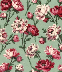 Fotobehang Vintage Floral Pattern Background - Botanical Pattern No.7 © Vector Hut