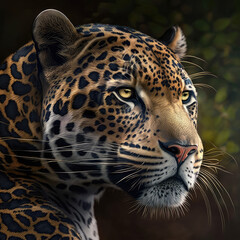 Fototapeta na wymiar portrait of a jaguar
