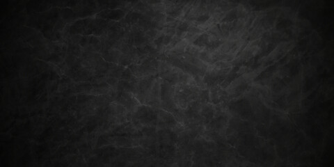 Black texture chalk board and black board background. stone concrete texture grunge backdrop background anthracite panorama. Panorama dark grey black slate background or texture.