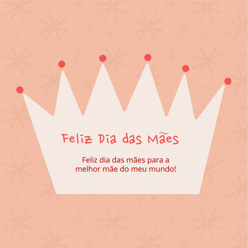 Ilustra&ccedil;&atilde;o de coroa para dia das m&atilde;es