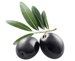 Delicious olives cut out