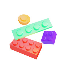 blocks isolated on white