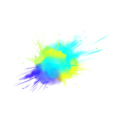 Water Color smoke Splash for graphic design use with transparent background