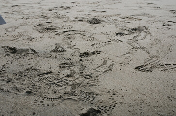 footprint in the sand