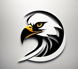 Logotype head of a eagle