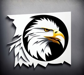 Logotype head of a eagle