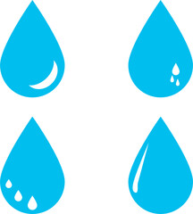 set of water drops vector
