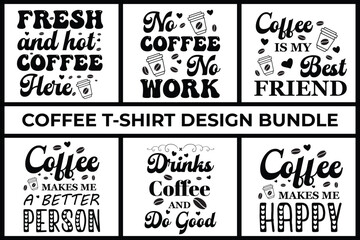 Coffee Lover T-shirt Design Bundle