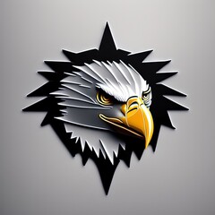 Logotype head of a eagle