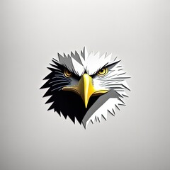 Fototapeta premium Logotype head of a eagle
