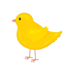 cute Easter chicken icon- vector illustration