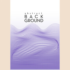 Wave Stripe Background - simple cover design. EPS10 vector.