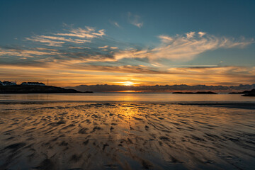 Fototapeta na wymiar Sunset views around the island of Anglesey , North Wales, uk