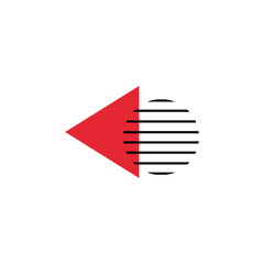 Memphis geometric shapes patterns red