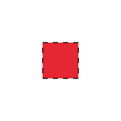 Memphis geometric shapes patterns red