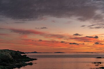 sunset at south stack lighthouse isle of Anglesey