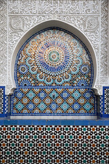 Decoration of the Paris Great mosque. France. France.