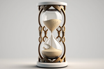 hourglass time clock