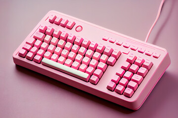 keyboard single floating minimal style. Generative Ai