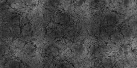 Fototapeta na wymiar Textured background of old raw cement or black plaster wall with stains and cracks