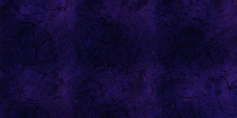 Textured background of old raw cement or dark blue plaster wall with stains and cracks