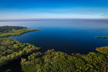 Aerial photo of Lake Monroe from Deltona