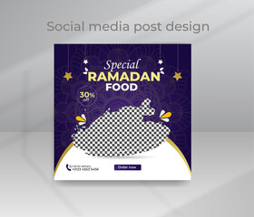 Ramadan Special Food Design Social Media Post Template