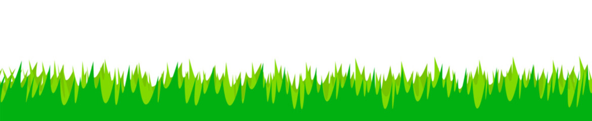 Grass vector illustration. Meadow, field, green, ecology, eco-activists, graphic design. media, site, lawn spring, summer, plant, earth. soil, fertile. Nature concept. Vector illustration isolated