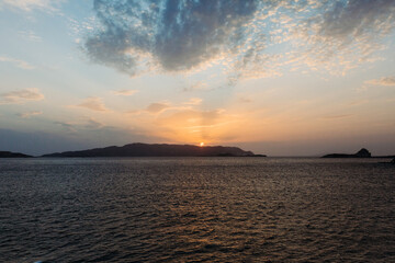 Sunrise on Milos Island in Greece