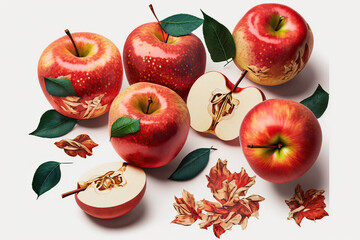 red apples, generative artificial intelligence