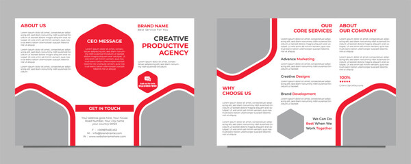 Business Brochure Design Template, Corporate Brochure Design