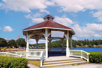 Gazebo in Mahone Bay, Nova Scotia, Canada