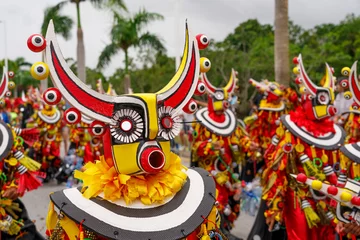 Cercles muraux Carnaval Carnival in Punta Cana. Festival in the Caribbean.