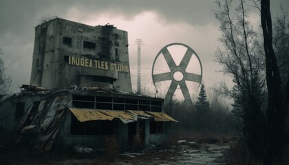 State of Chernobyl After Nuclear Disaster Generated by AI