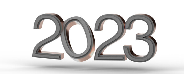 Year as Number - 2023 ,future, business, template layout design, cover book