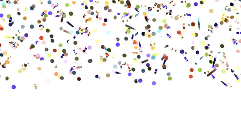 silver confetti explosion festive background