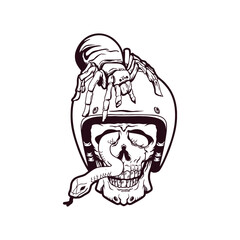 Skull Hand Drawn Illustration