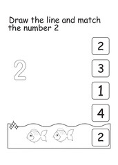 Number count and match worksheet