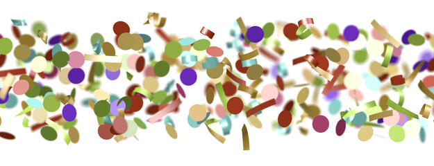 silver confetti explosion festive background