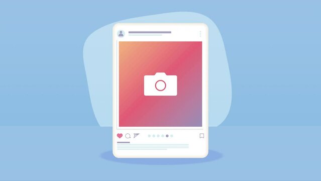 profile template with camera photographic