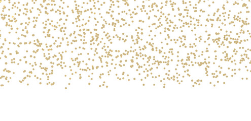 Golden serpentine confetti on transparent background. luxury isolated